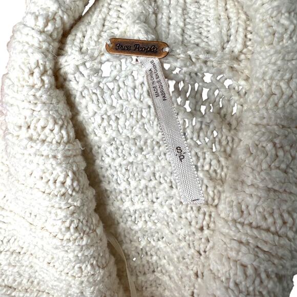 Free People Knit Sweater Tunic Dress S Boho Cozycore Minimalist Fall Layering - Picture 8 of 12